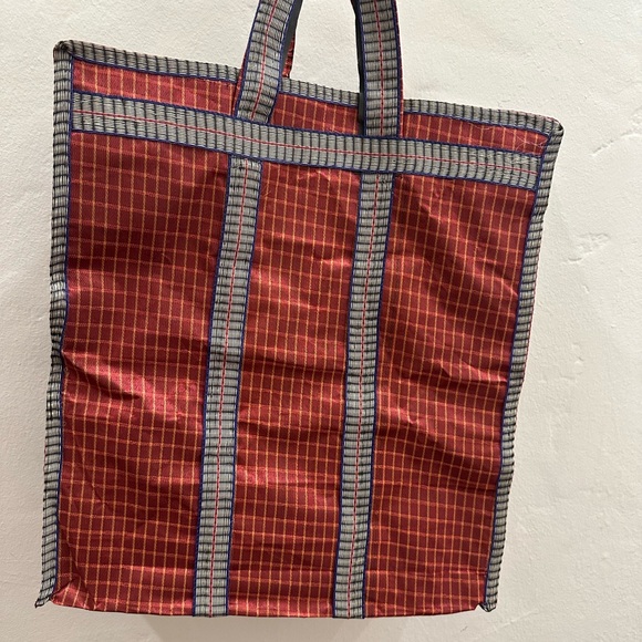 Bode Red Zipper Tote Bag - Picture 3 of 5
